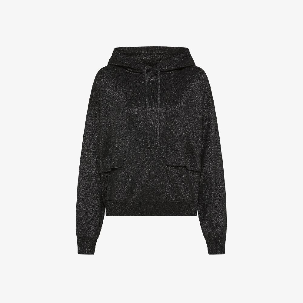 Sun 68 Maglia In Misto Lana Con Cappuccio - Donna