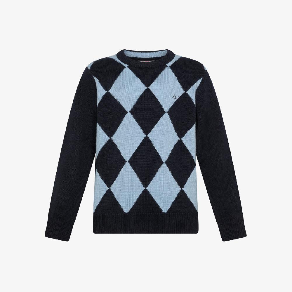 Sun 68 Maglia Jacquard In Lana E Cashmere - Bambino