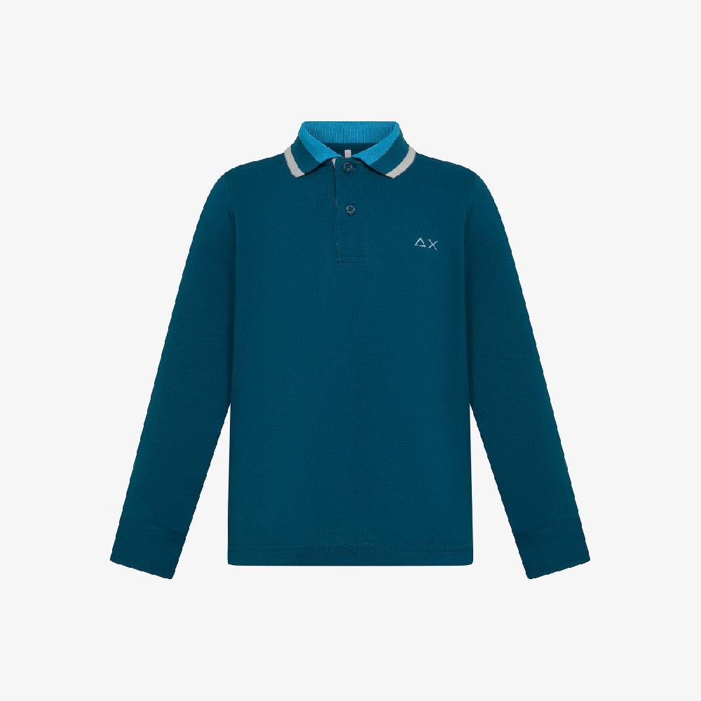 Sun 68 Polo In Piquet Di Cotone - Bambino