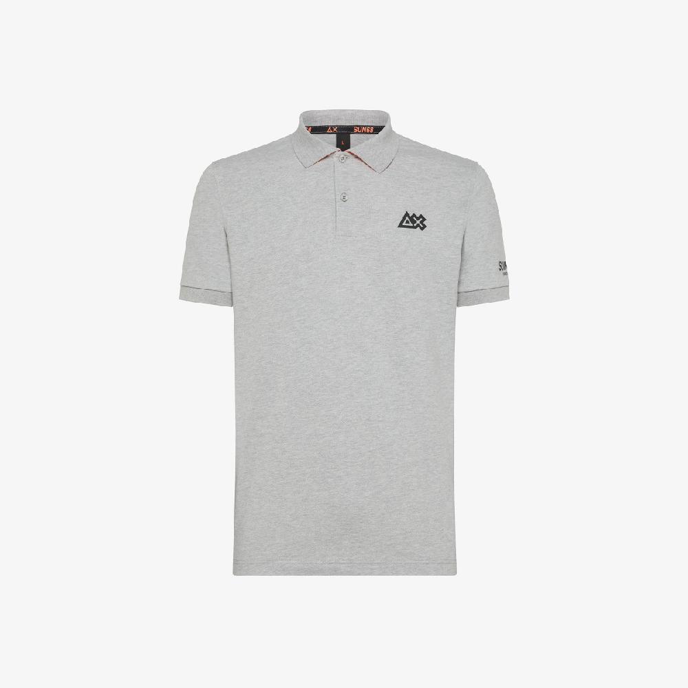 Sun 68 Polo In Piquet Di Cotone - Uomo
