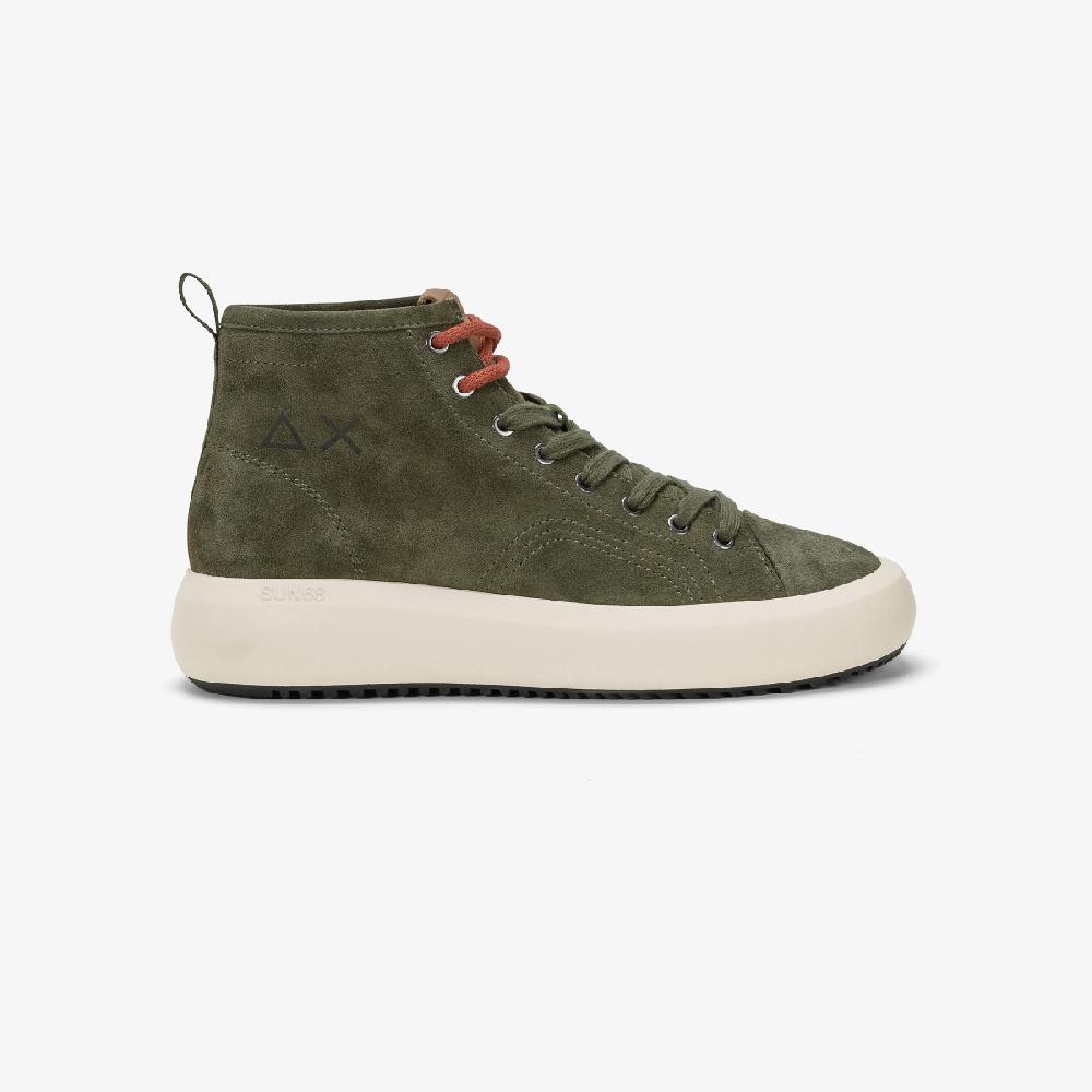 Sun 68 Sneaker Mid Top Big Boy In Suede - Uomo