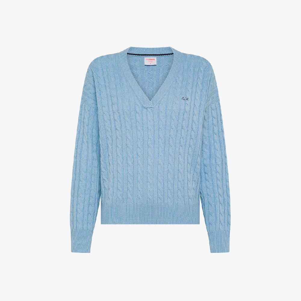 Sun 68 V Neck Cable - Donna