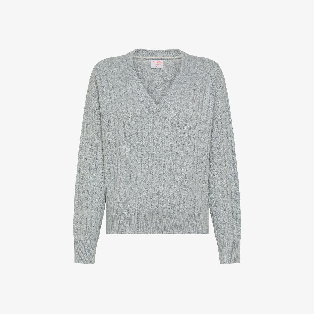 Sun 68 V Neck Cable - Donna