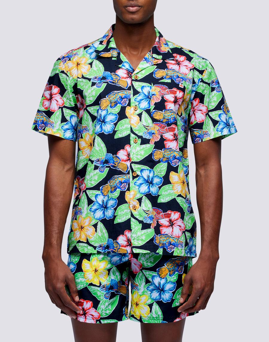 Sundek camicia con stampa floreale all over m669tesj500-a1800