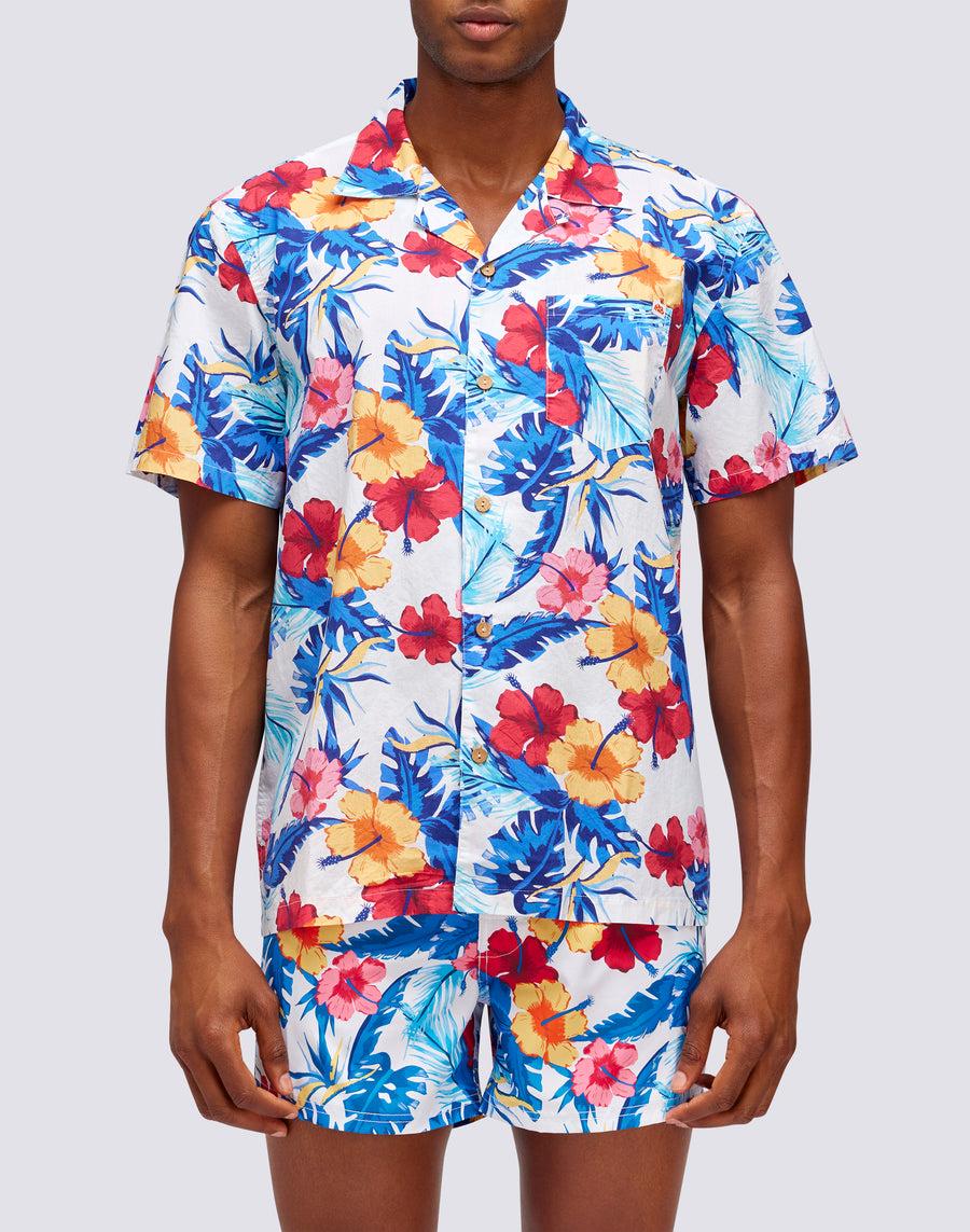 Sundek camicia con stampa floreale all over m817shmu100-004li