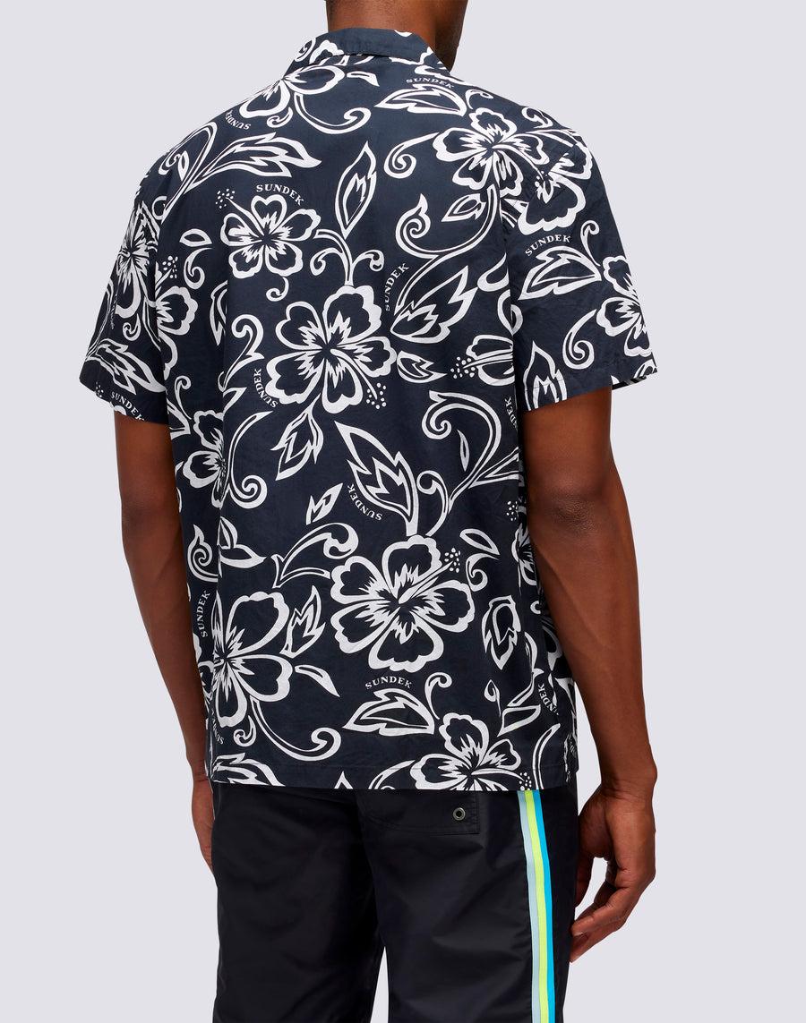 Sundek CAMICIA CON STAMPA HIBISCUS VINTAGE M817shmu1ia-661ia