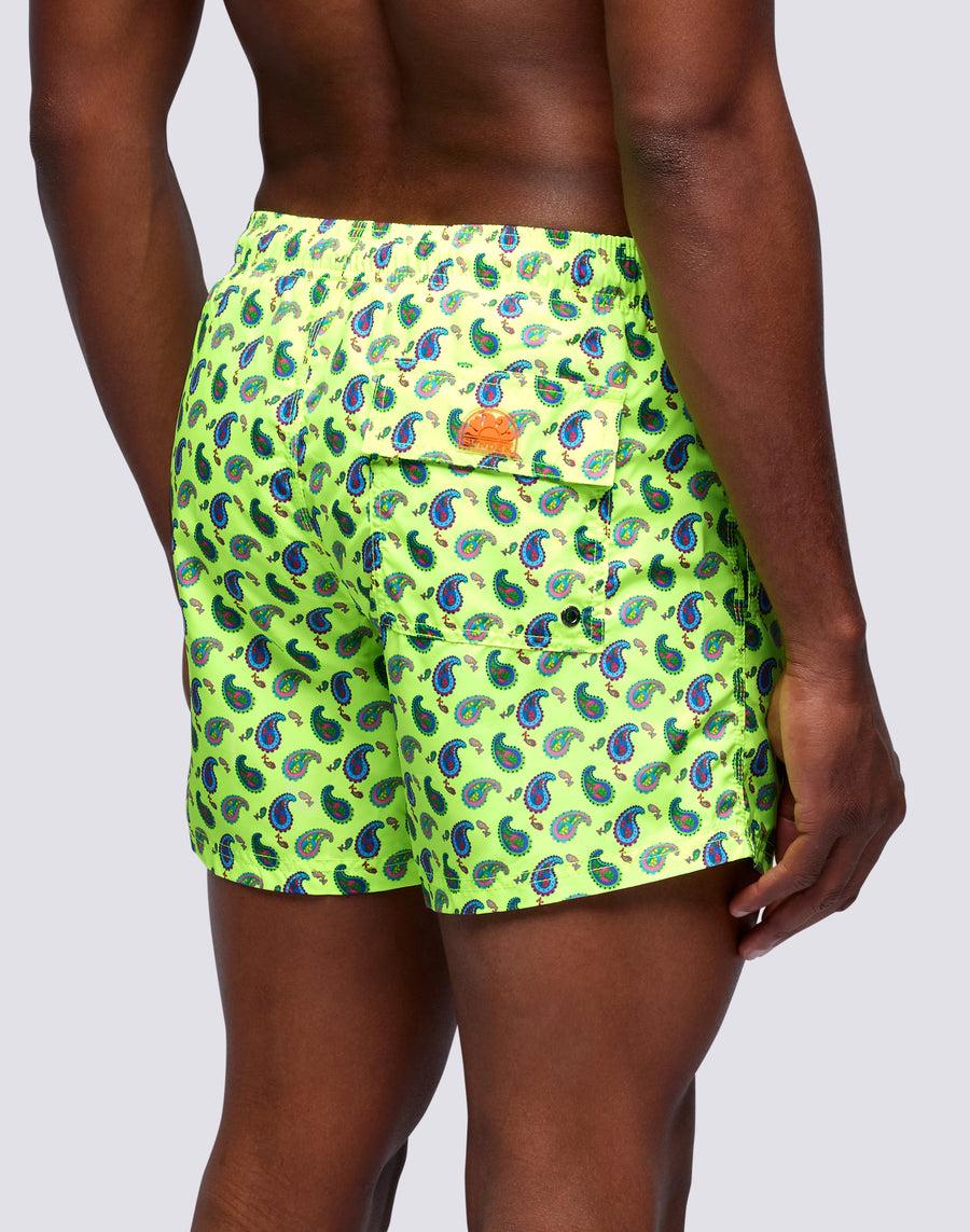 Sundek Costume Da Bagno Corto A Vita Elasticata Microstampa Crazy Paisley M633bdrt46c-5326c