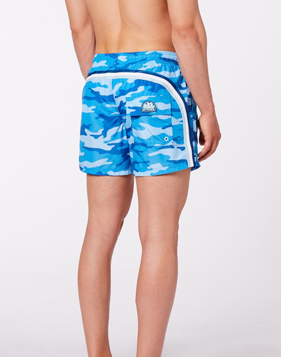 Sundek costume da bagno corto vita elasticata con stampa camou m504bdp03wm-115wm