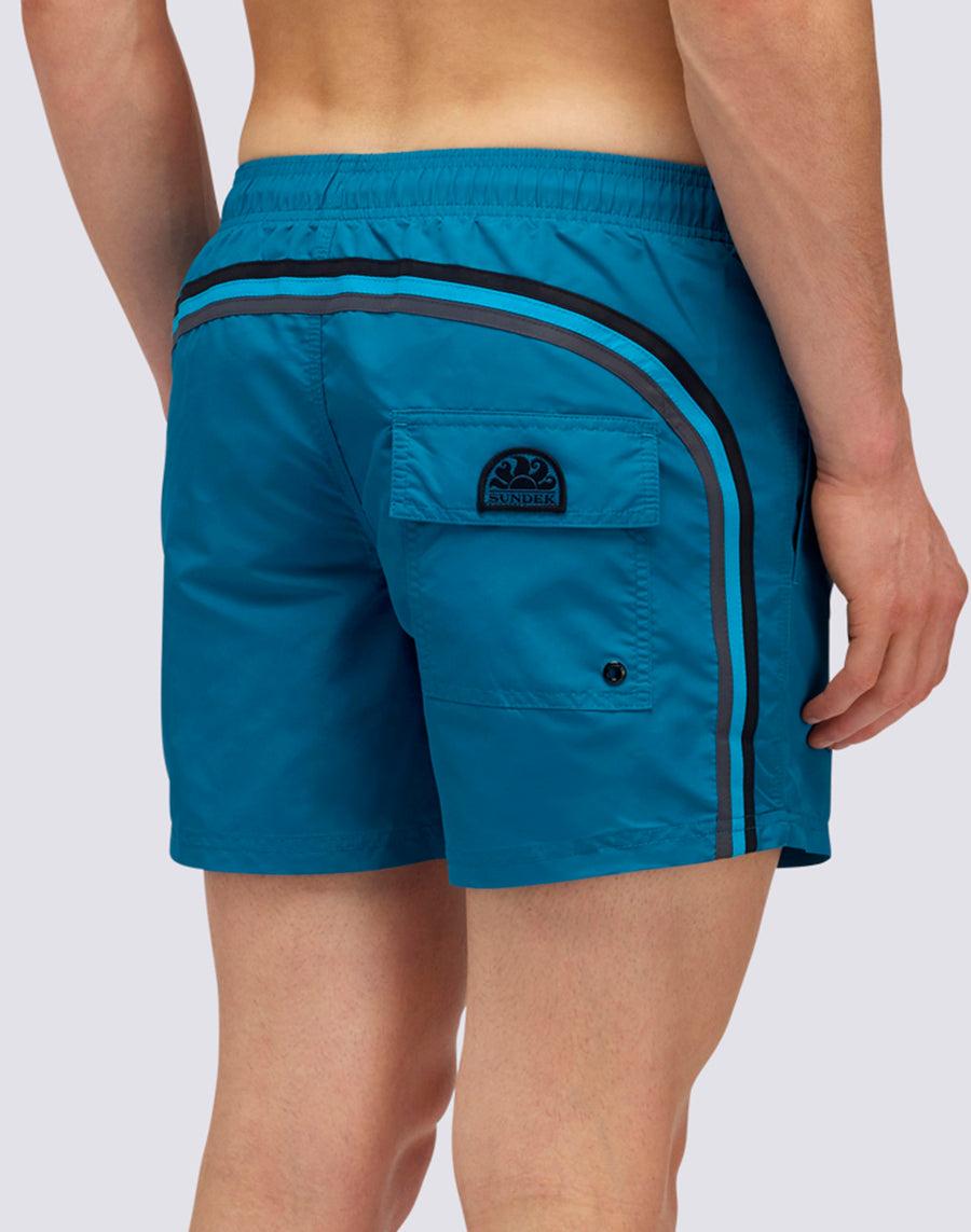 Sundek COSTUME DA BAGNO CORTO VITA ELASTICATA ICONIC TAFFETA DARK RAINBOW m504bdta1x1-01202