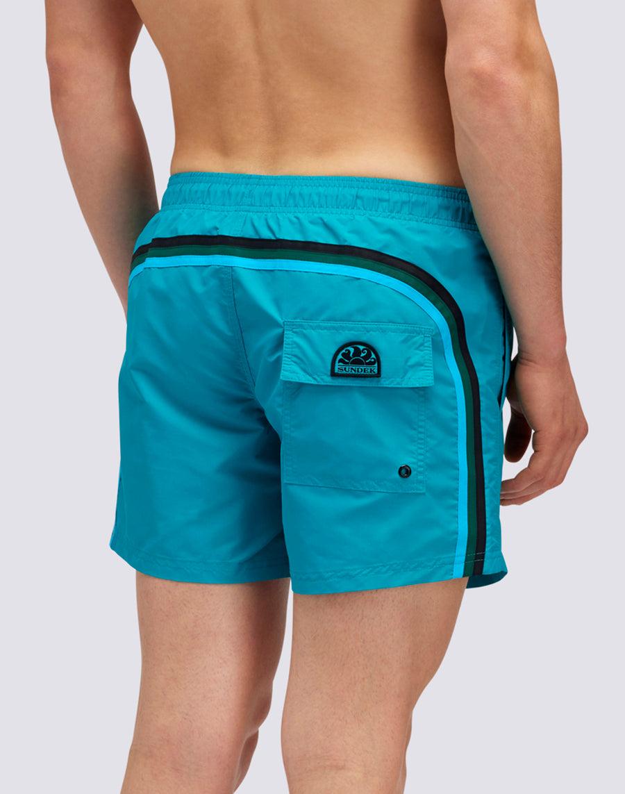 Sundek COSTUME DA BAGNO CORTO VITA ELASTICATA ICONIC TAFFETA DARK RAINBOW m504bdta1x1-95003