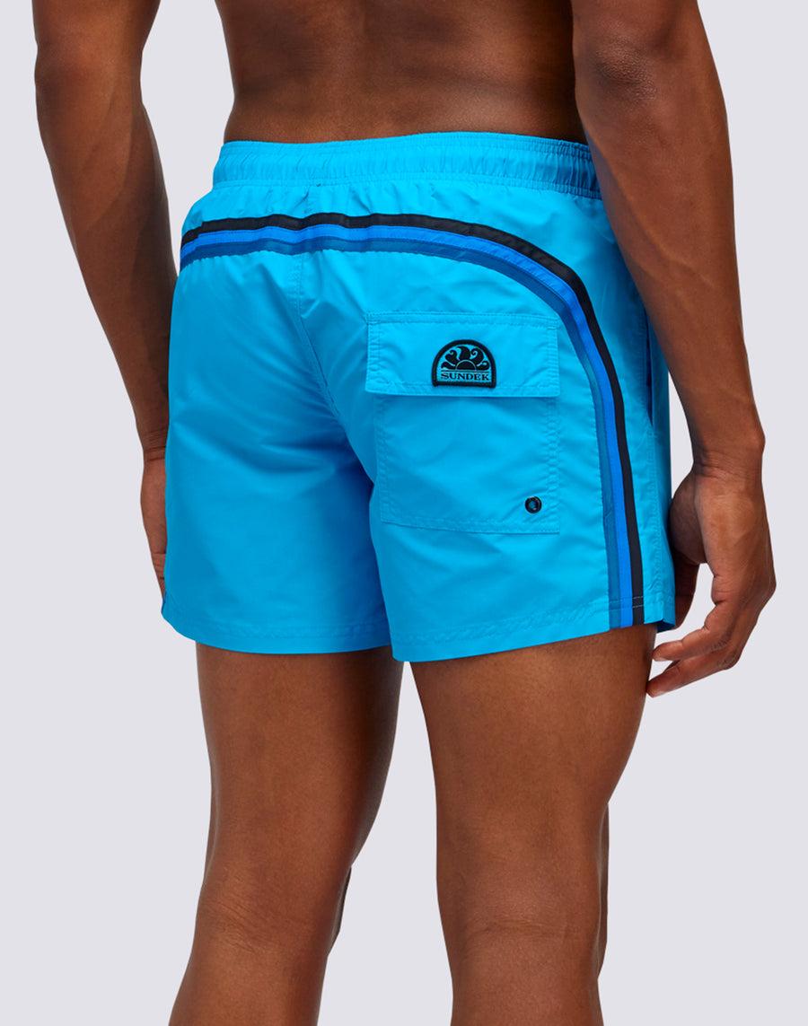 Sundek COSTUME DA BAGNO CORTO VITA ELASTICATA ICONIC TAFFETA DARK RAINBOW m504bdta1x1-67404