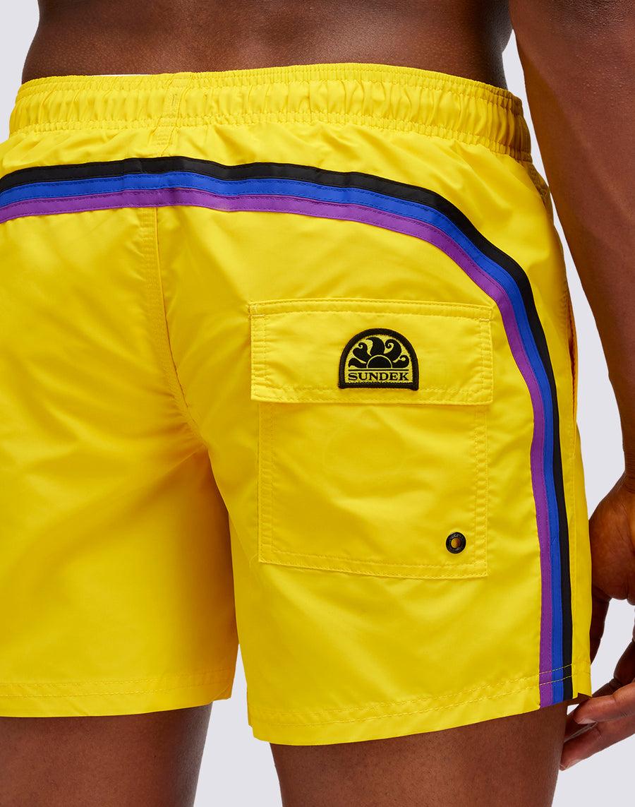Sundek COSTUME DA BAGNO CORTO VITA ELASTICATA ICONIC TAFFETA DARK RAINBOW M504bdta1x1-77204