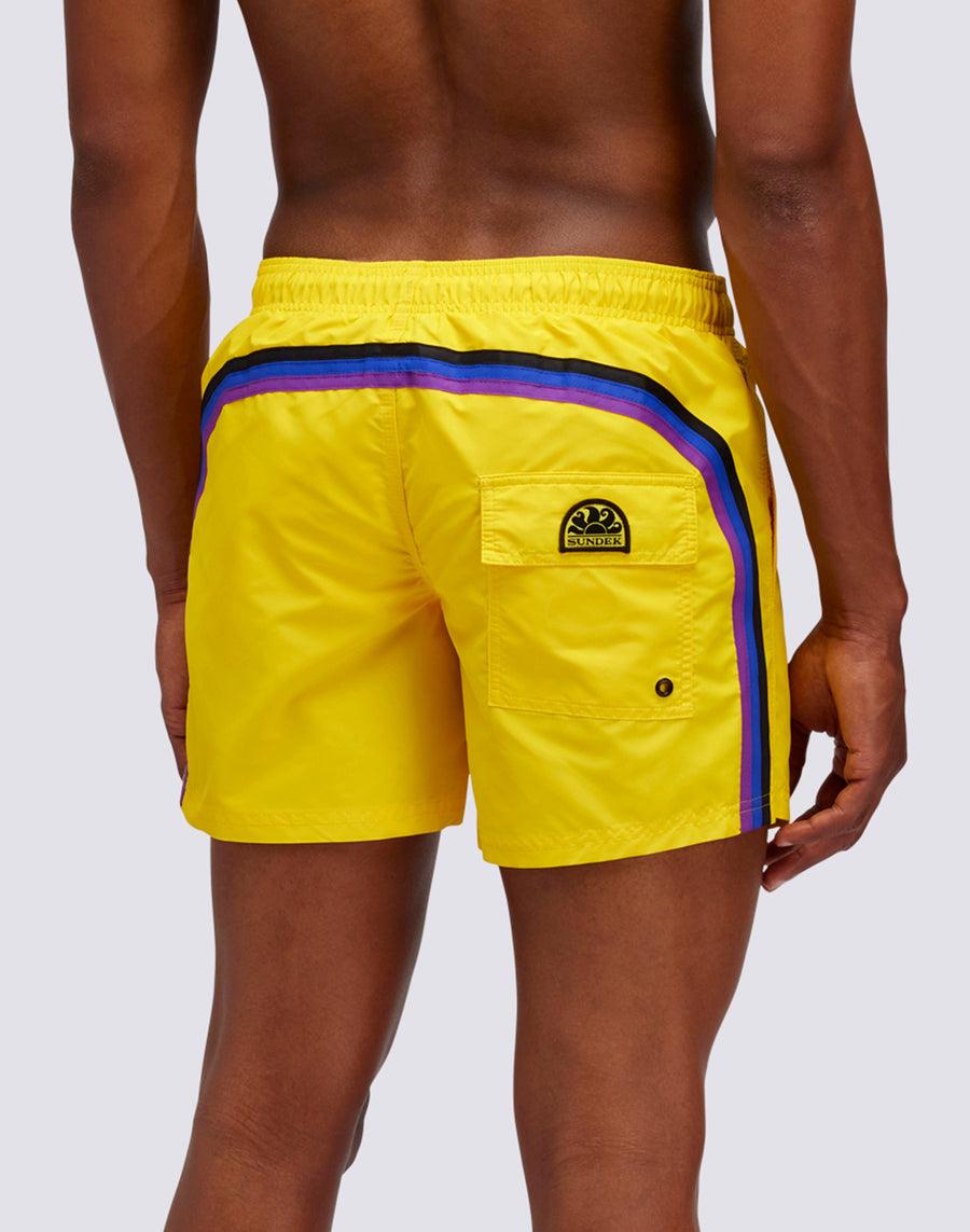 Sundek COSTUME DA BAGNO CORTO VITA ELASTICATA ICONIC TAFFETA DARK RAINBOW m504bdta1x1-77204
