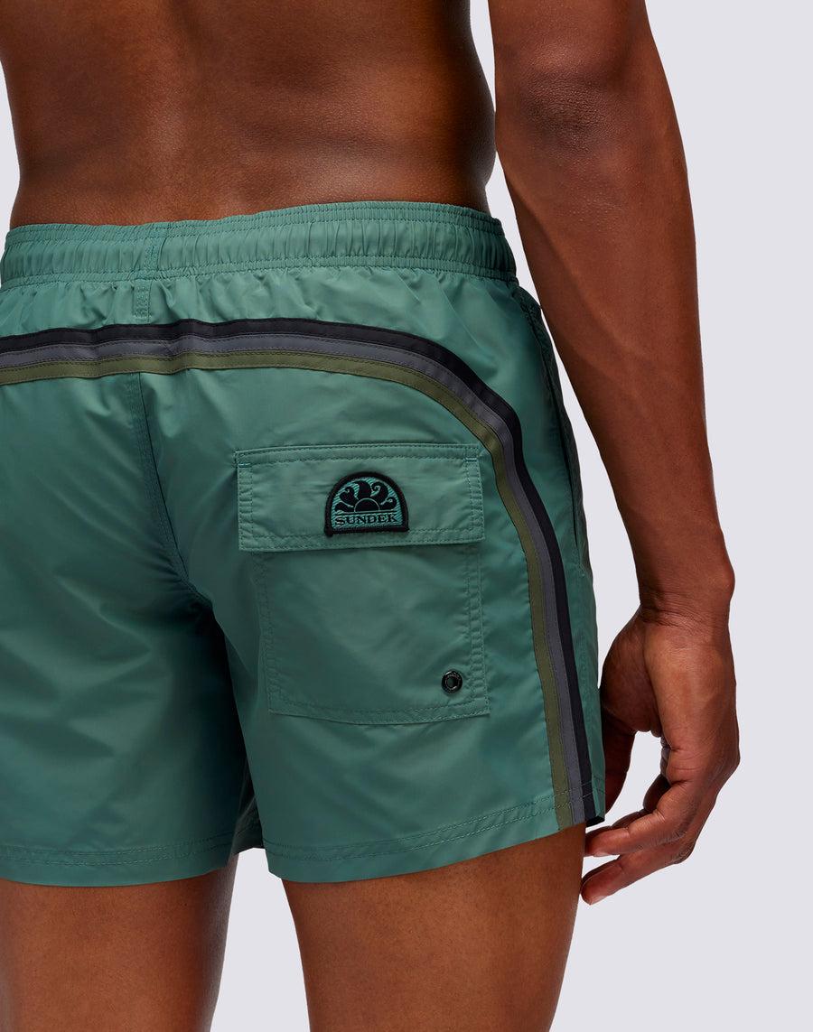 Sundek COSTUME DA BAGNO CORTO VITA ELASTICATA ICONIC TAFFETA DARK RAINBOW M504bdta1x1-a1602