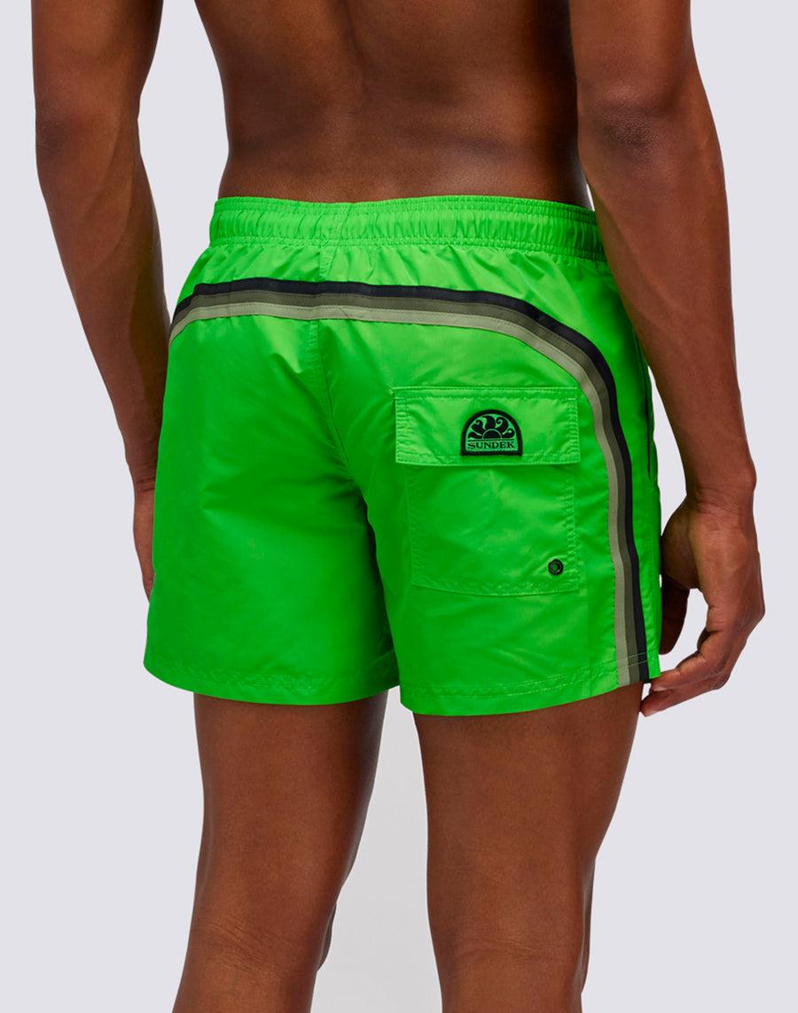 Sundek COSTUME DA BAGNO CORTO VITA ELASTICATA ICONIC TAFFETA DARK RAINBOW m504bdta1x1-a1802