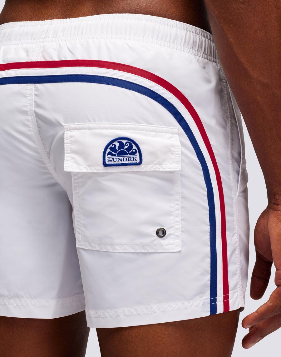 Sundek Costume Da Bagno Corto Vita Elasticata Iconic Taffeta M504bdta100-00641