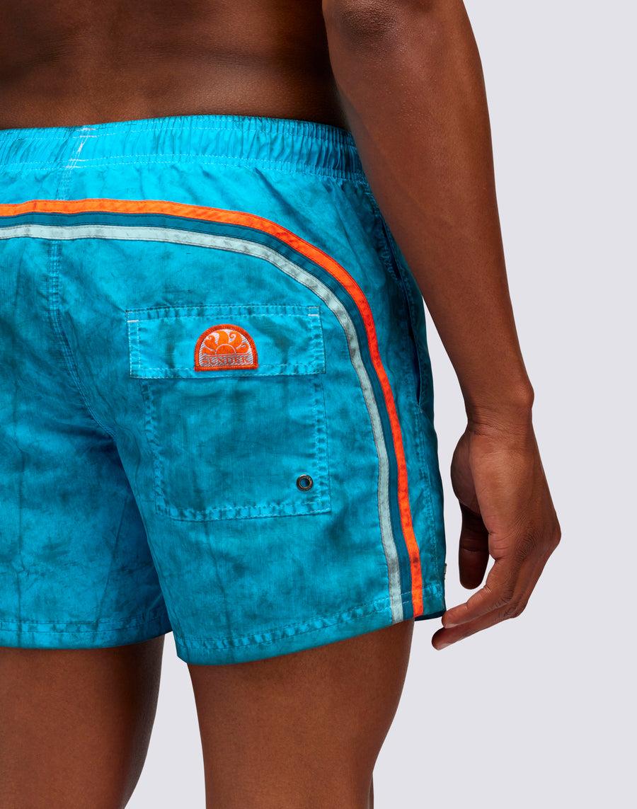 Sundek COSTUME DA BAGNO CORTO VITA ELASTICATA ICONIC TAFFETA - GOLDENWAVE SPECIAL EDITION Gm504bdta1x9-216x9