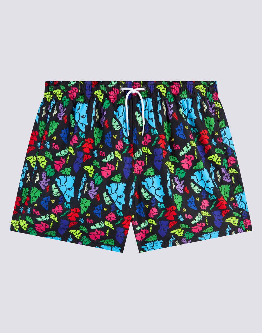 Sundek Costume Da Bagno Corto Vita Elasticata Stampa Ever Changing Logo Repreve® M504bdrt35b-2165b