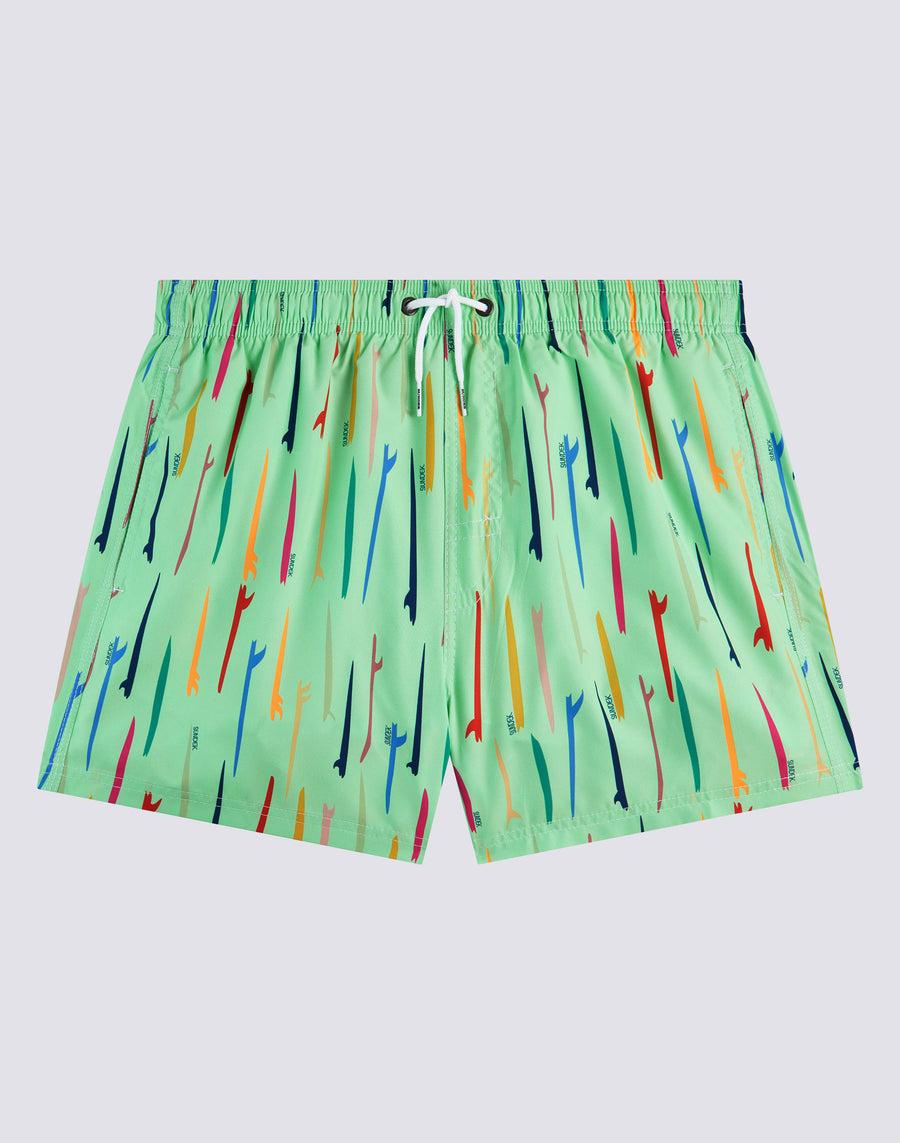Sundek Costume Da Bagno Corto Vita Elasticata Stampa Pop Surf Repreve® M504bdrt3ru-776ru