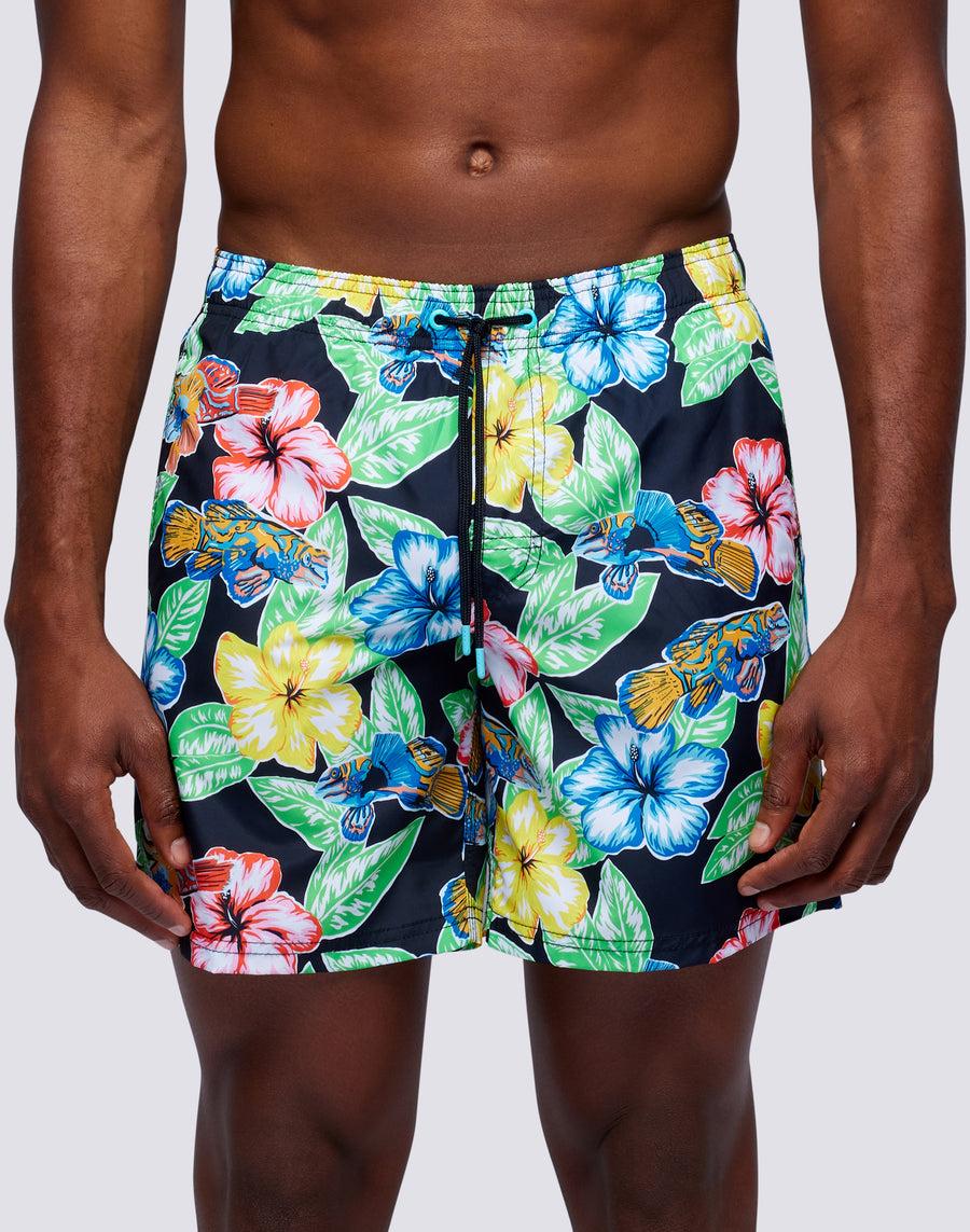 Sundek Costume Da Bagno Lunghezza Media Vita Elasticata Repreve® Con Stampa Animal Fish M505bdrt34m-a224m