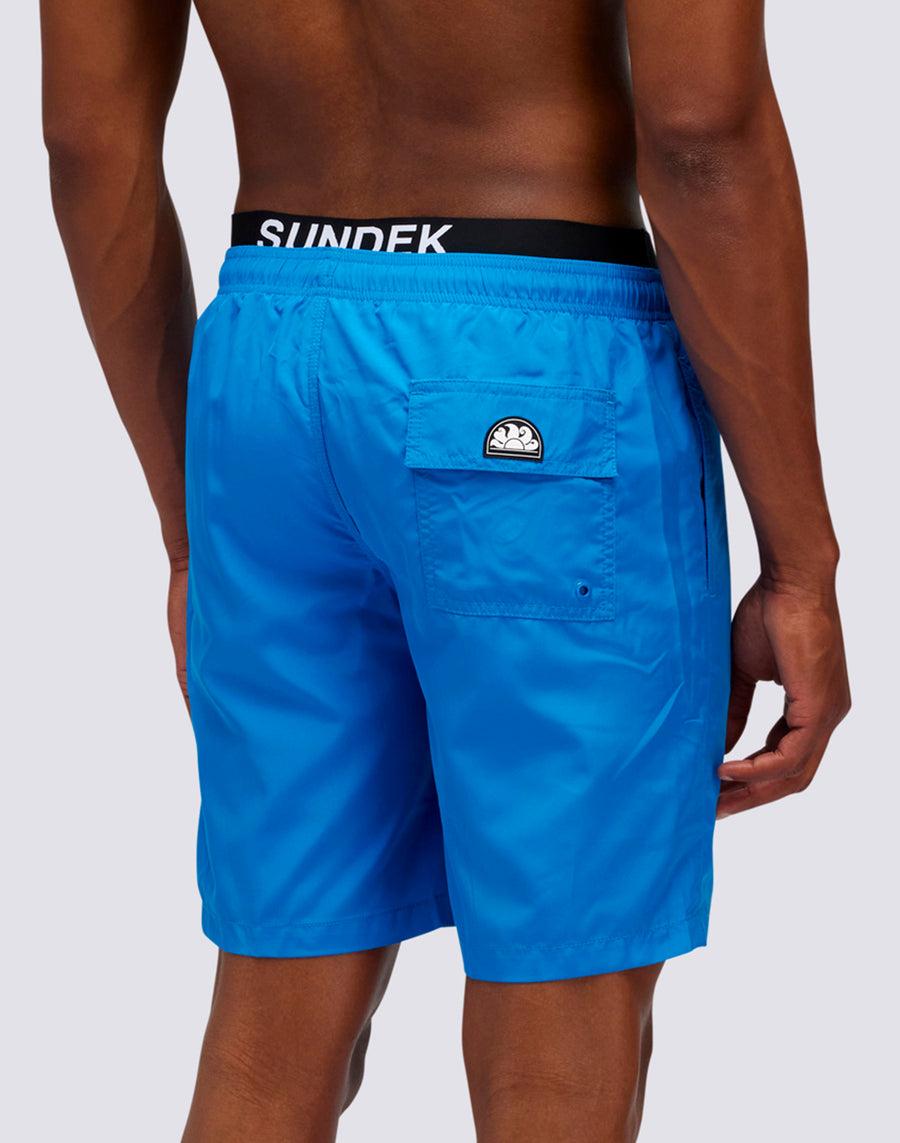 Sundek COSTUME DA BAGNO LUNGO VITA ELASTICATA CON ELASTICO LOGO LIGHT POLY M729bdp0300-08901