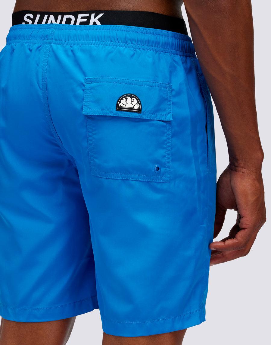 Sundek COSTUME DA BAGNO LUNGO VITA ELASTICATA CON ELASTICO LOGO LIGHT POLY M729bdp0300-08901