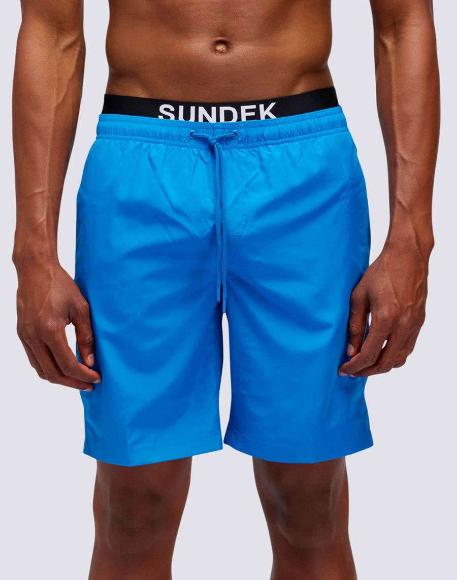 Sundek COSTUME DA BAGNO LUNGO VITA ELASTICATA CON ELASTICO LOGO LIGHT POLY m729bdp0300-08901