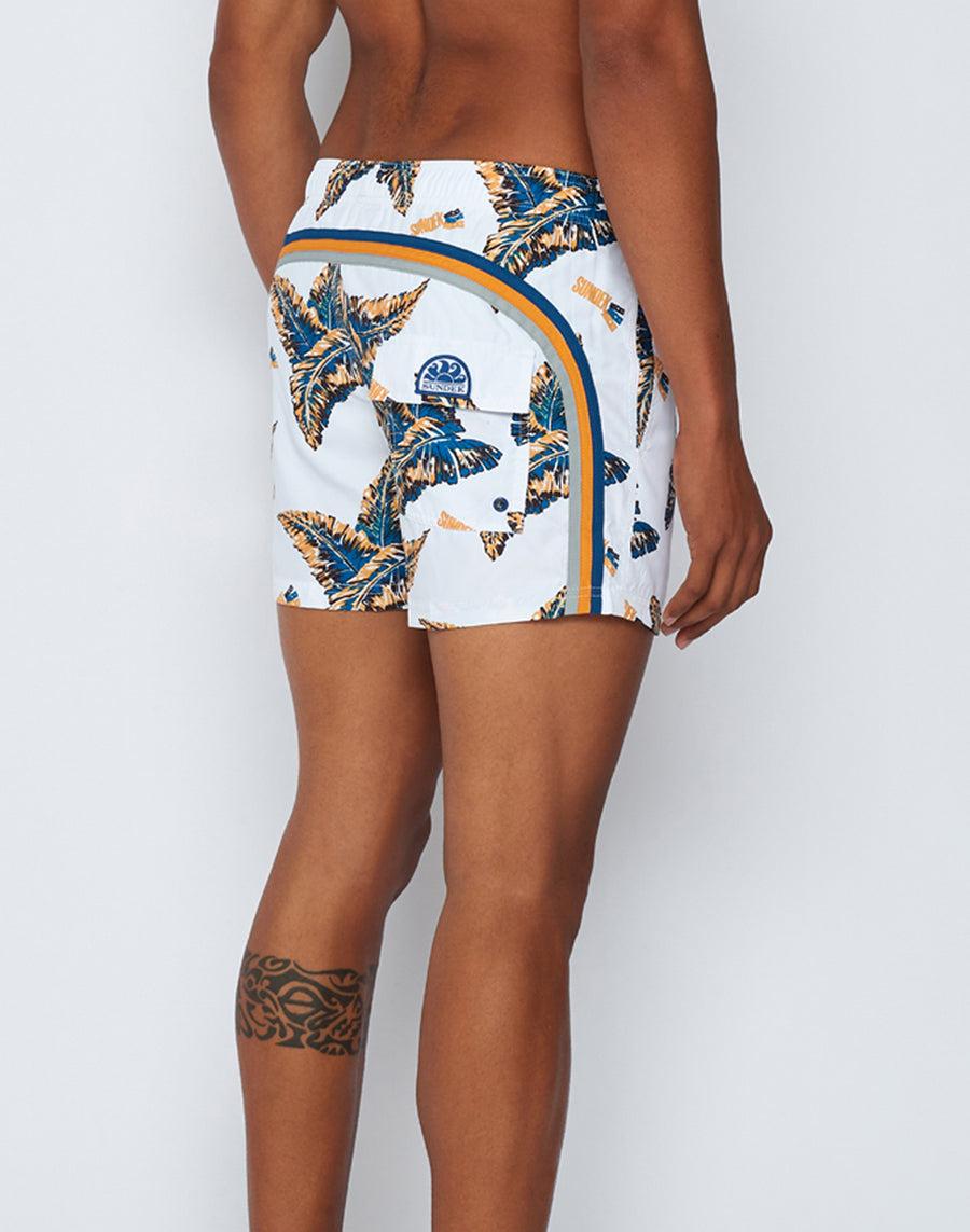 Sundek costume da bagno stampa foglia M504BDRT3RL-039RL