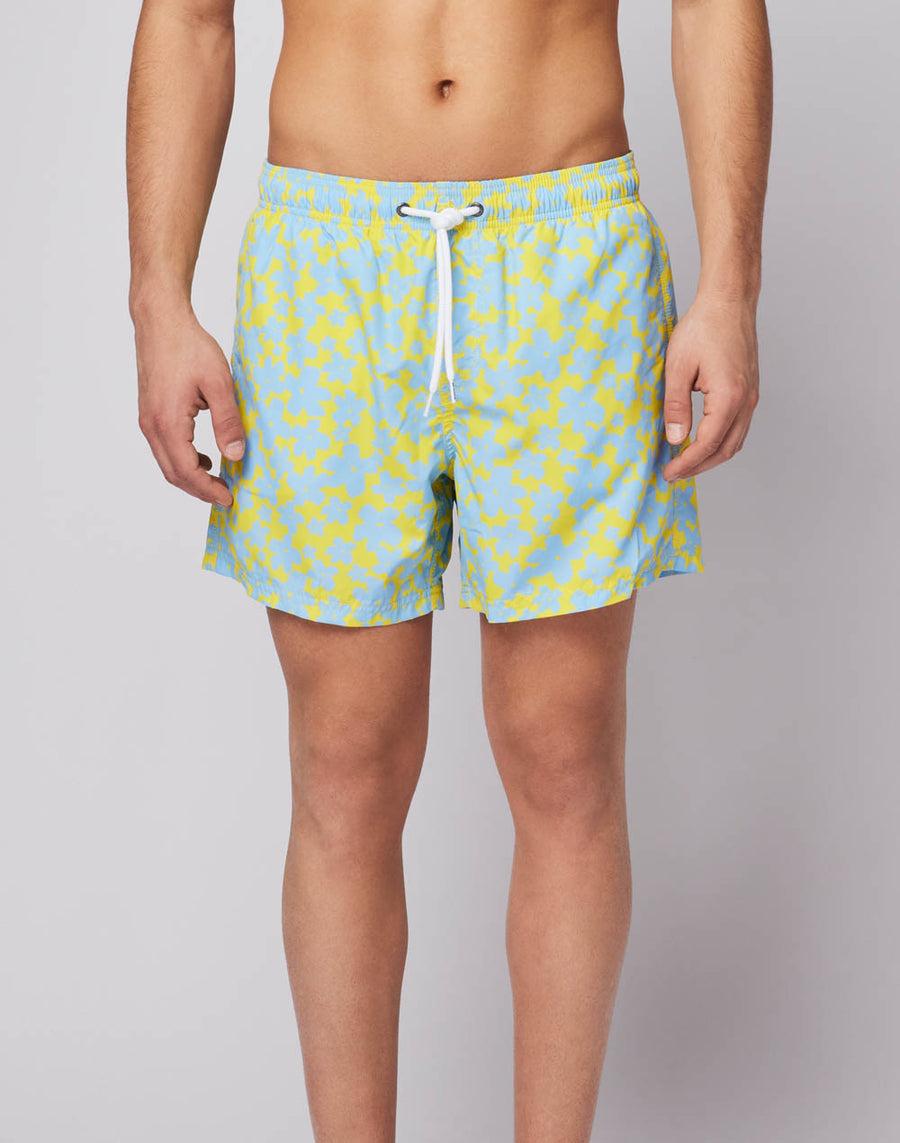 Sundek costume da bagno uomo famiglia fiori m633bdrt4yp-321yp