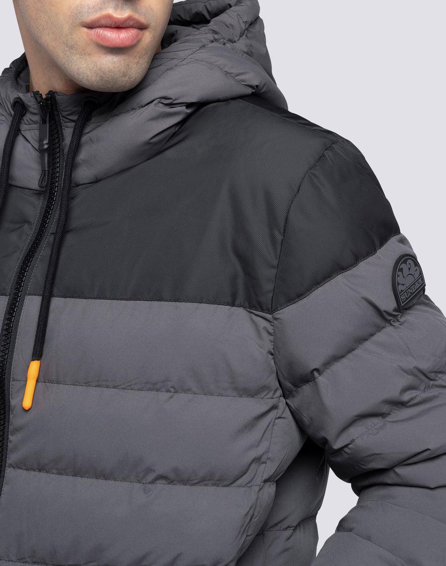 Sundek giacca trapuntata con cappuccio m998jkdp100-94401