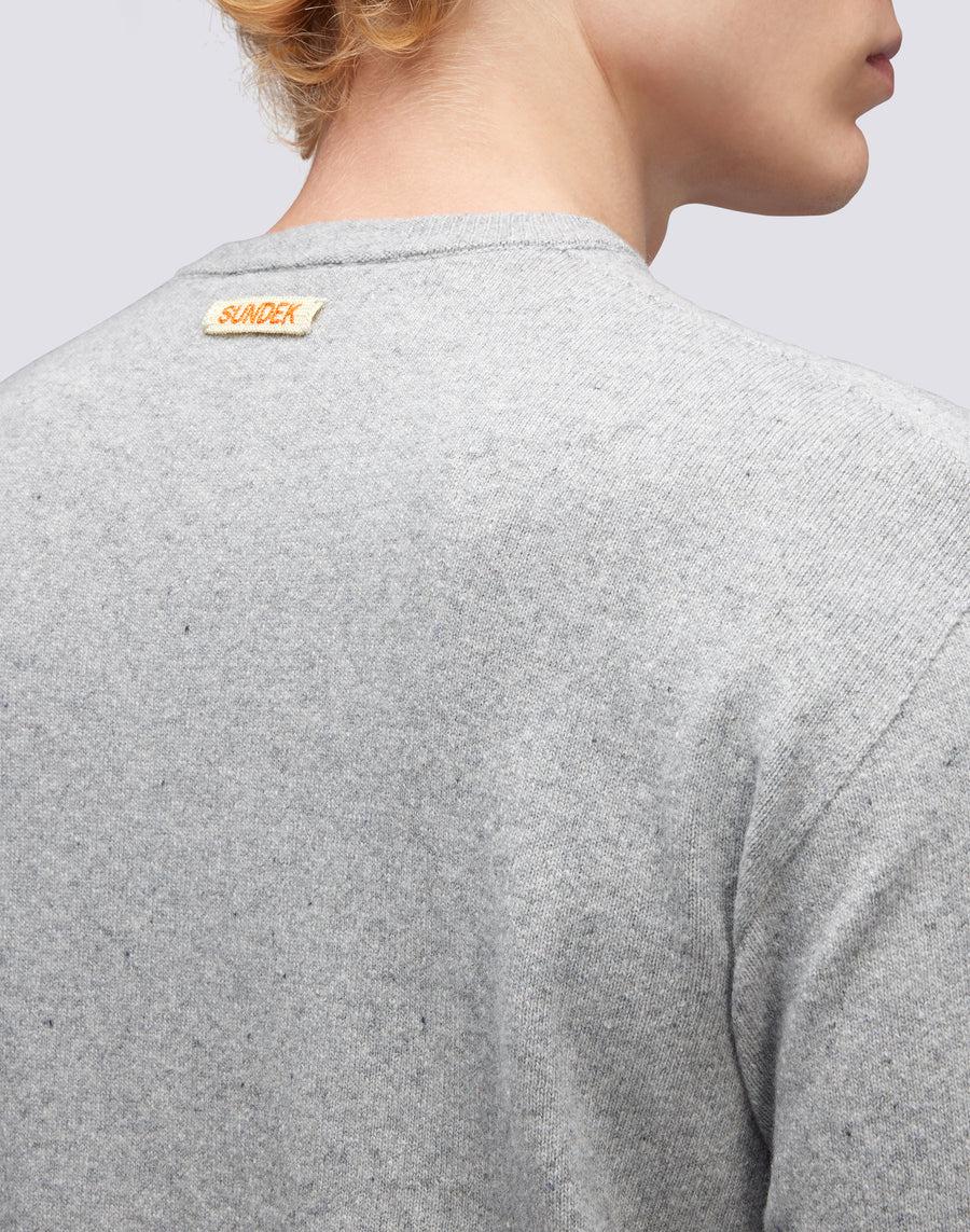 Sundek maglione a girocollo misto cashmere M350KIWS500-02900