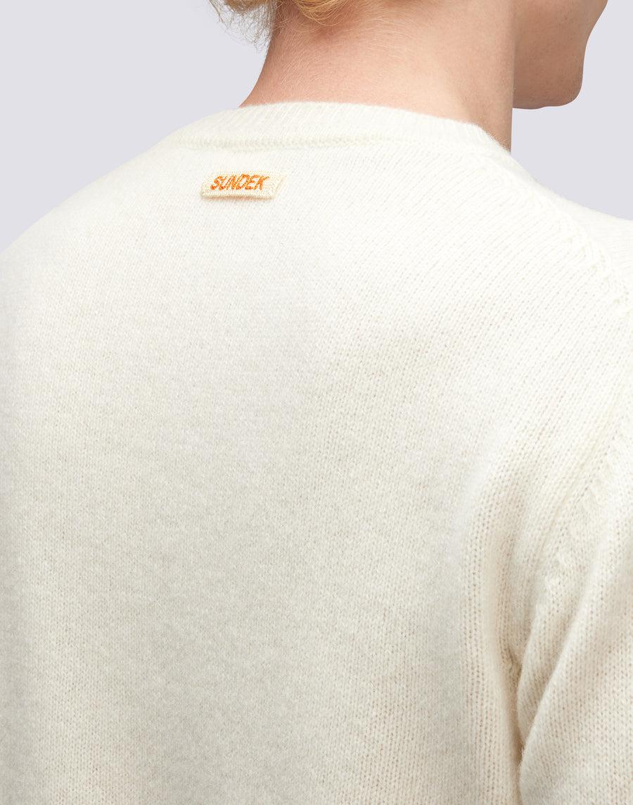 Sundek maglione a girocollo misto cashmere M352KIWS500-03900