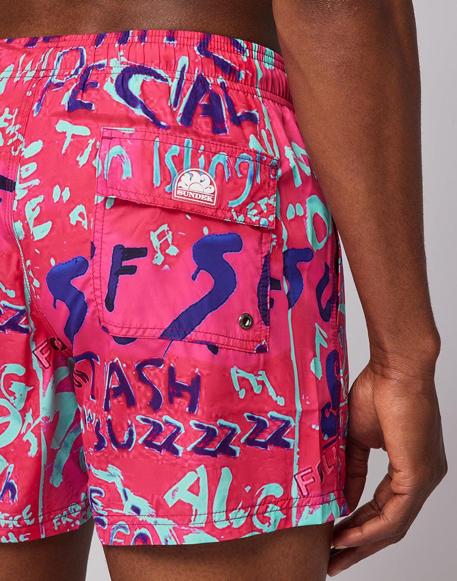Sundek Manifesto Print Boardshort M633BDRT4MN-692MN