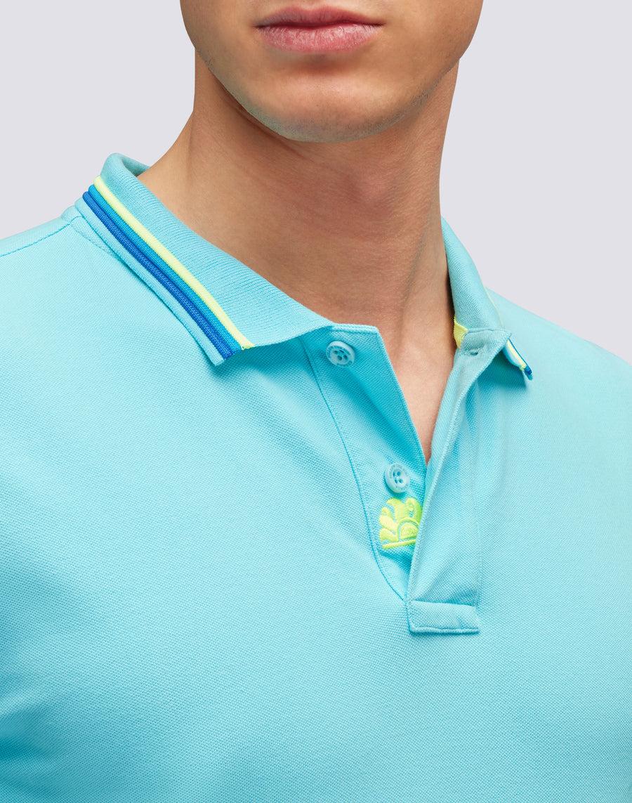 Sundek POLO BRICE IN COTONE PIQUET CON DETTAGLI TRICOLOR m779plj6500-05202