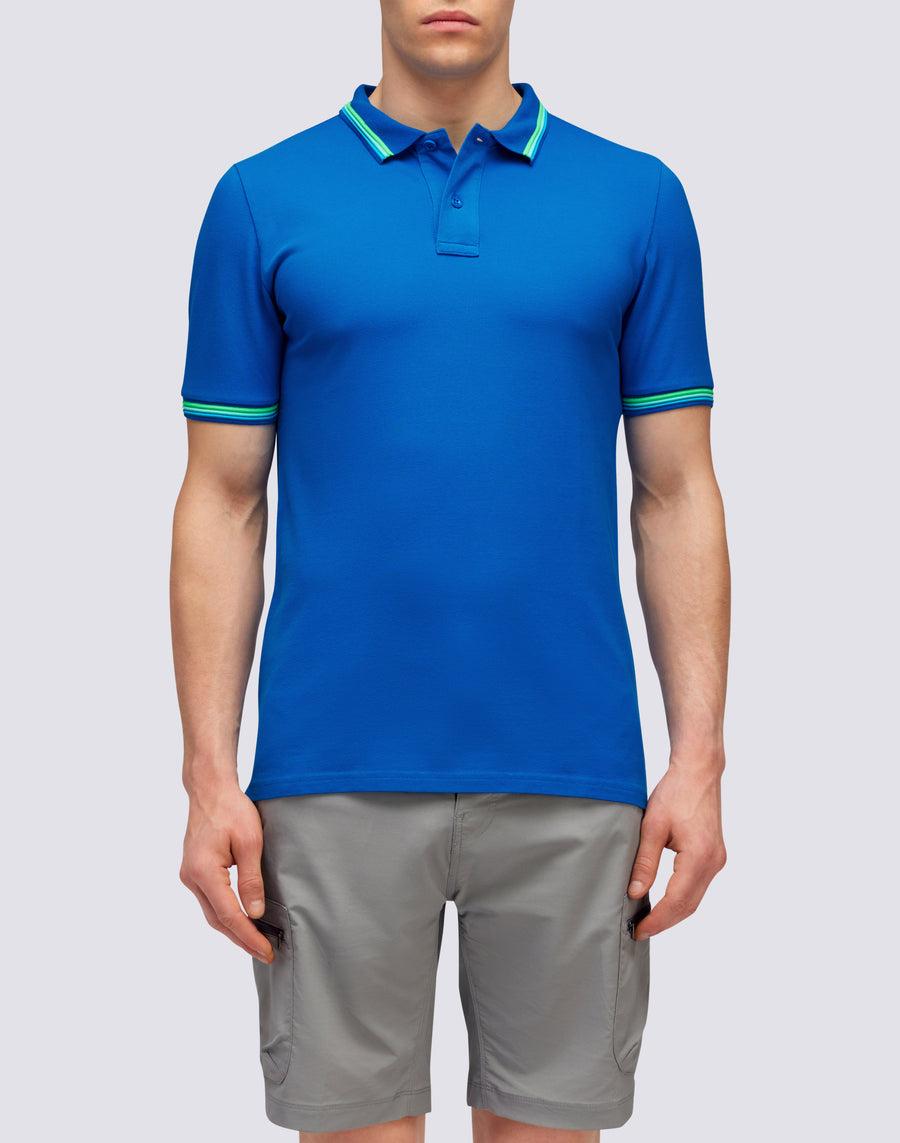 Sundek POLO BRICE IN COTONE PIQUET CON DETTAGLI TRICOLOR m779plj6500-a2201