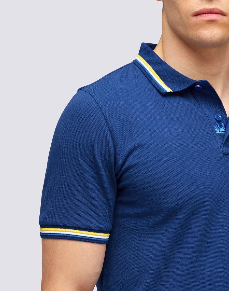 Sundek POLO BRICE IN COTONE PIQUET CON DETTAGLI TRICOLOR M779plj6500-a1701