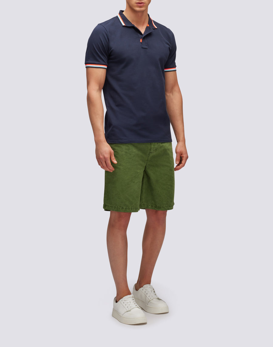 Sundek Polo Brice In Cotone Piquet Con Dettagli Tricolor M779PLJ6500-00724