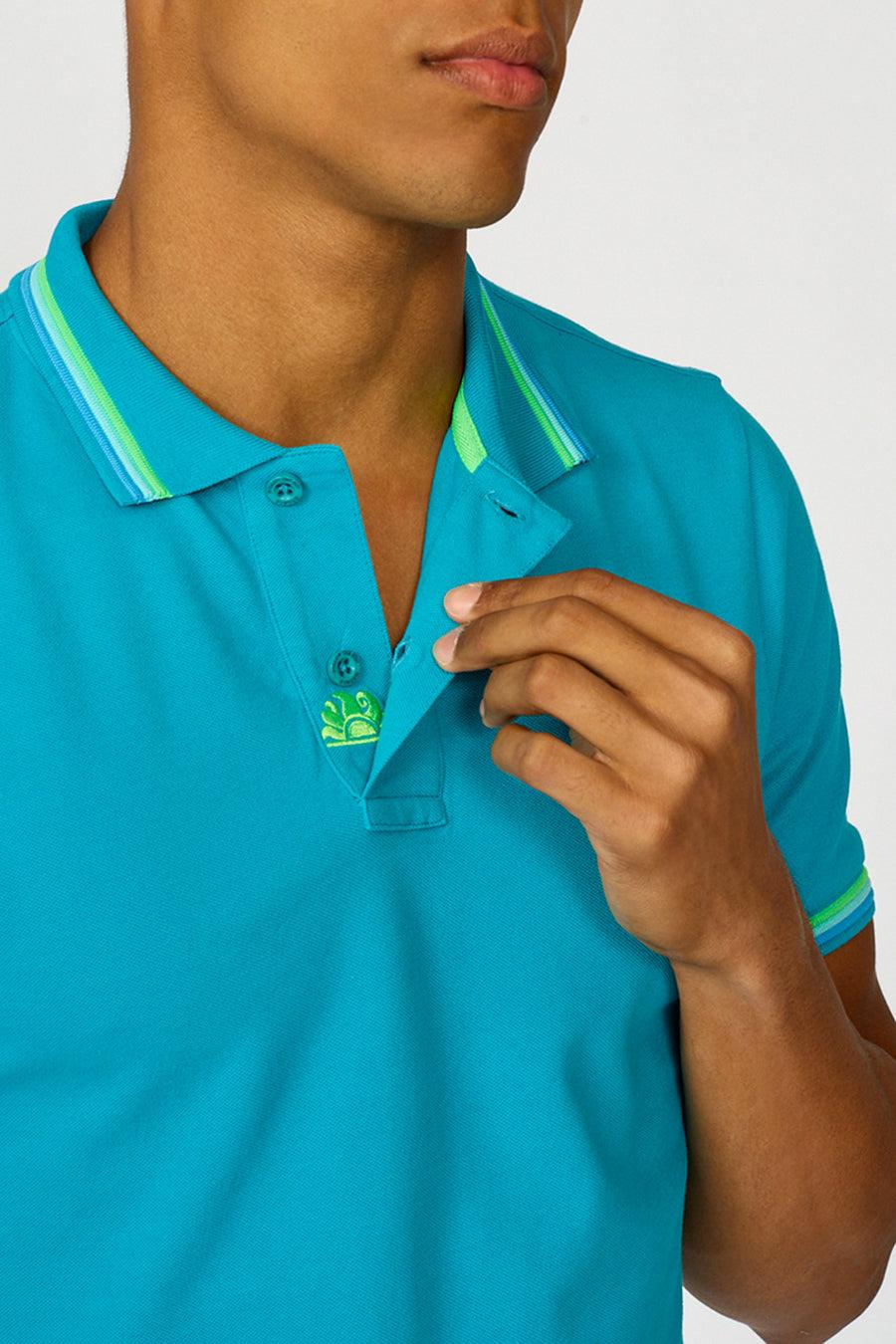 Sundek Polo Brice In Cotone Piquet Con Dettagli Tricolor M779PLJ6500-95001