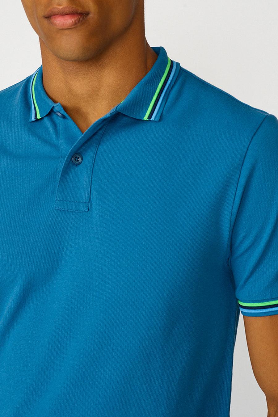 Sundek Polo Brice In Cotone Piquet Con Dettagli Tricolor M779PLJ6500-77102