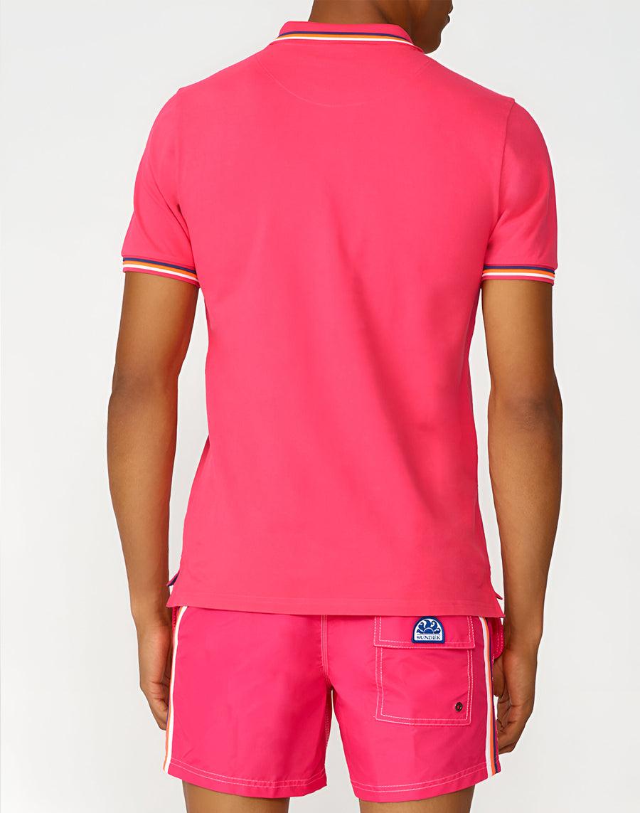 Sundek Polo Brice In Cotone Piquet Con Dettagli Tricolor M779PLJ6500-69202