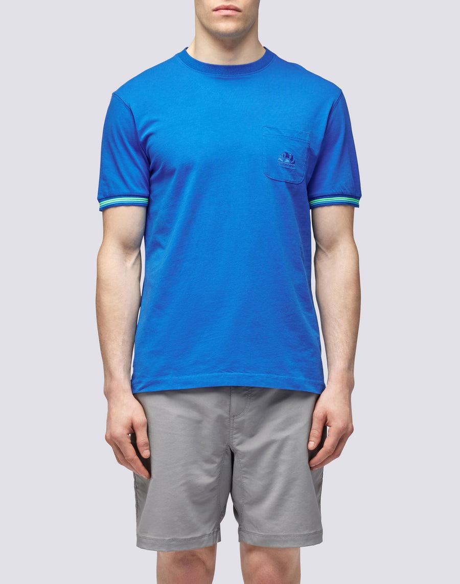 Sundek T-SHIRT FINN GIROCOLLO CON TASCHINO