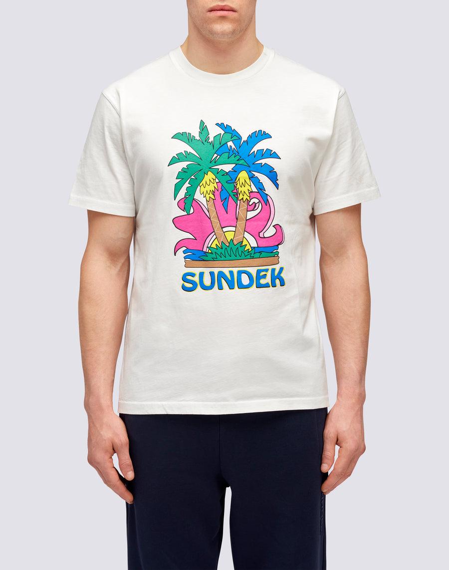 Sundek T-SHIRT ISLAND PRINT M613tejr900-03900
