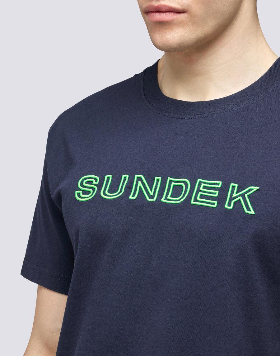 Sundek T-SHIRT LOGO RICAMO m610tej7800-00701