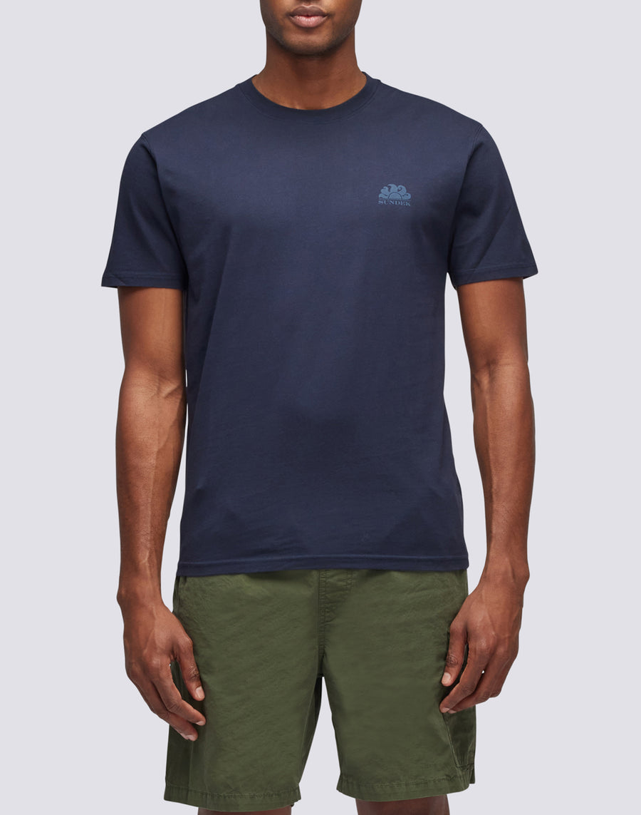 Sundek T-SHIRT GIROCOLLO CON LOGO M129tej78ot-00700