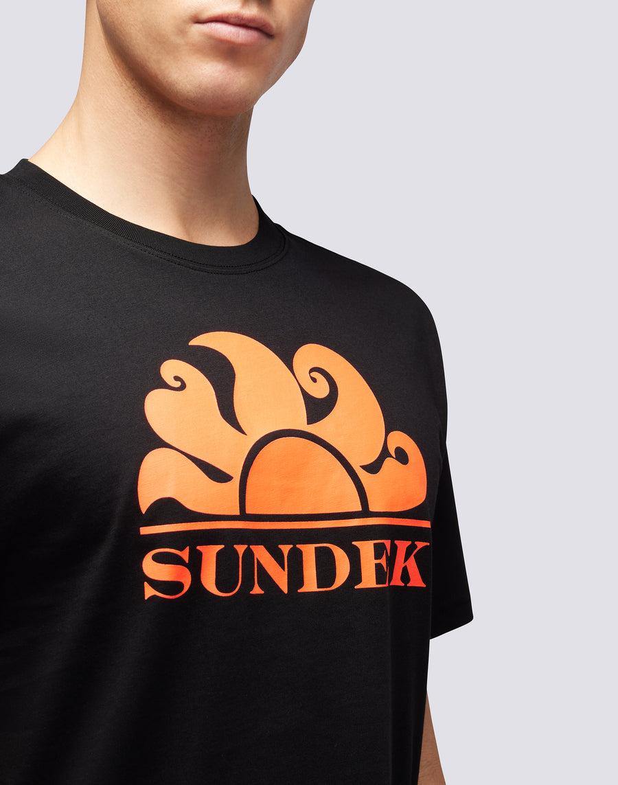 Sundek T-SHIRT GIROCOLLO CON STAMPA LOGO m021tej7800-00402