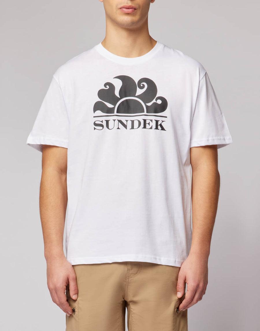 Sundek T-shirt Girocollo Con Stampa Logo M021TEJ7800-00605
