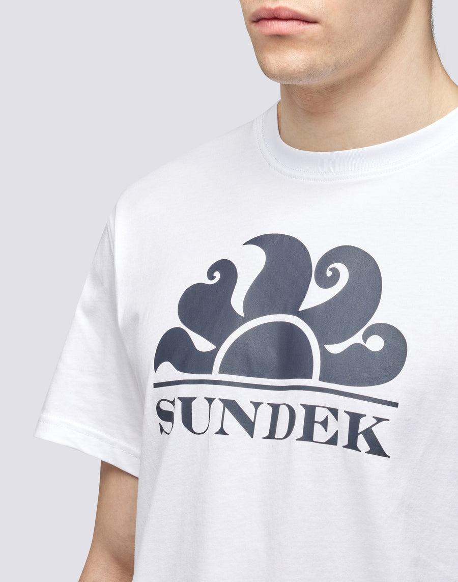 Sundek T-SHIRT GIROCOLLO CON STAMPA LOGO m021tej7800-00607