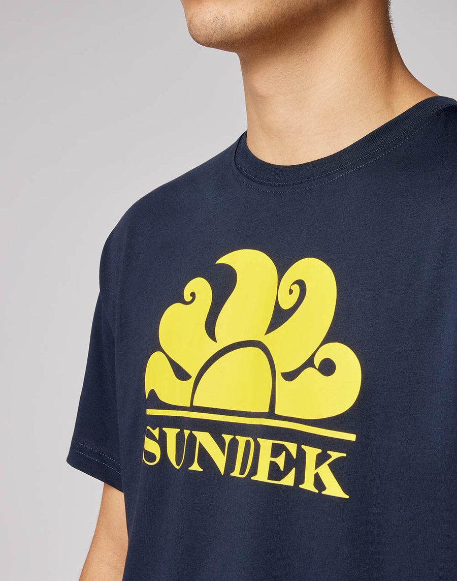 Sundek T-shirt Girocollo Con Stampa Logo M021TEJ7800-00705