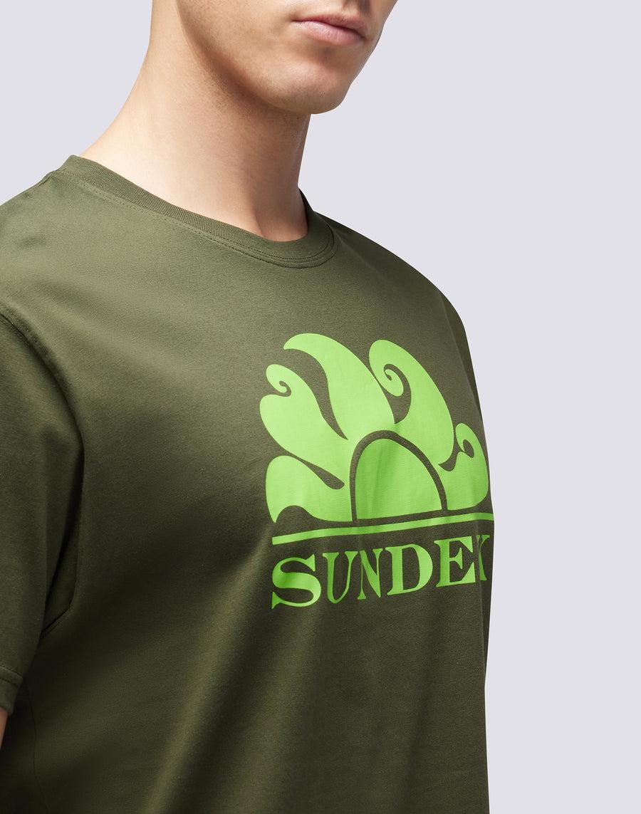 Sundek T-SHIRT GIROCOLLO CON STAMPA LOGO M021tej7800-30204