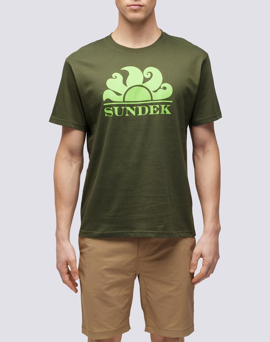 Sundek T-SHIRT GIROCOLLO CON STAMPA LOGO m021tej7800-30204